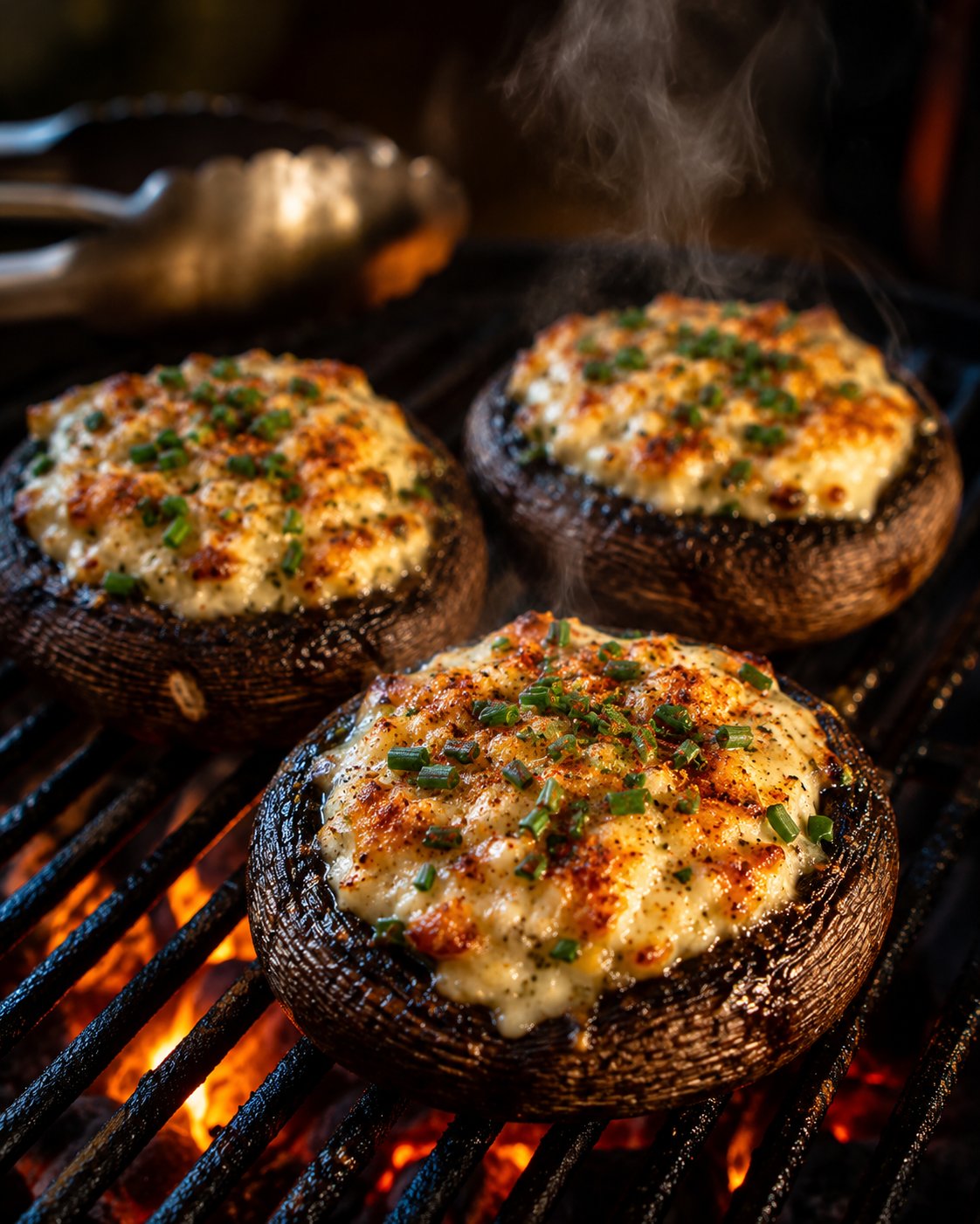 Gefüllte Champignons vom Grill – der Hit für Vegetarier