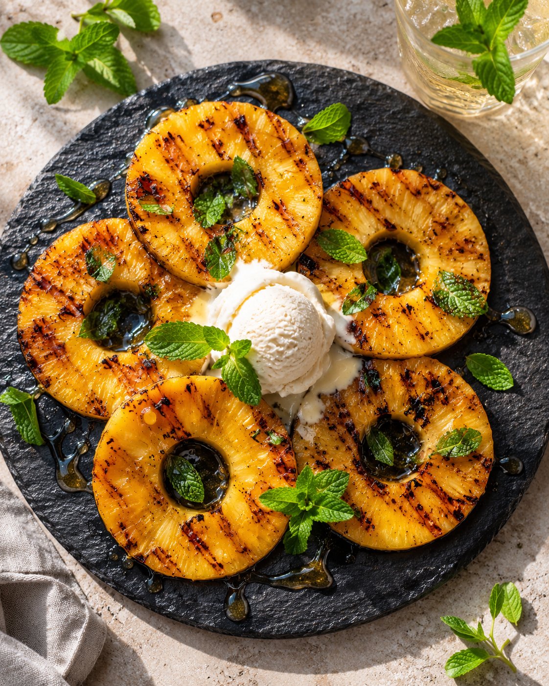 Gegrillte Ananas – das schnellste Sommerdessert