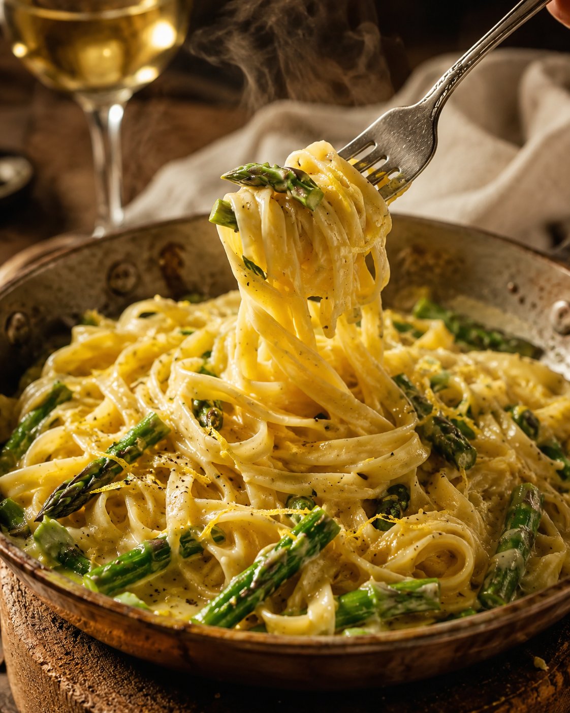 Cremig, leicht und in 20 Minuten fertig: Spargelpasta mit Ricotta