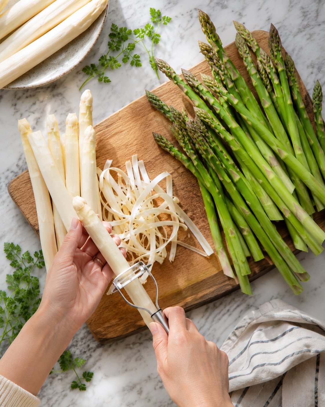 So gelingt dir der perfekte Biss bei weißem Spargel jedes Mal